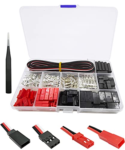 HOPLEX 60 Sätze JST Servo Stecker und Buchse für JST SYP Futaba Kabelverlängerungskabel, kompatibel mit RC Car Hitec Spektrum Flugzeugmodell HOPLEX 60 Sätze JST Servo Stecker und Buchse für JST SYP Futaba Kabelverlängerungskabel, kompatibel mit RC Car Hitec Spektrum Flugzeugmodell von HOPLEX
