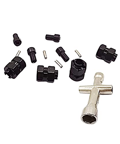 HOPLEX Aluminium-Legierung, 7 mm, RC-Rad-Sechskant-Naben-Abstandshalter mit 9,5 mm Offset-Verlängerung, 4 Stück Sechskantantriebsadapter für AXIAL SCX24 Upgrades Zubehör, 1/24 RC Crawler Auto HOPLEX Aluminium-Legierung, 7 mm, RC-Rad-Sechskant-Naben-Abstandshalter mit 9,5 mm Offset-Verlängerung, 4 Stück Sechskantantriebsadapter für AXIAL SCX24 Upgrades Zubehör, 1/24 RC Crawler Auto von HOPLEX