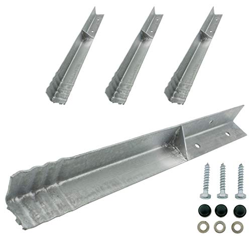 HOQ 4 x Sicherheits-Winkelanker 45x45x500mm Bodenanker Schaukelanker Spielturm Erdanker für Spieltürme, Schaukeln, etc. HOQ 4 x Sicherheits-Winkelanker 45x45x500mm Bodenanker Schaukelanker Spielturm Erdanker für Spieltürme, Schaukeln, etc. von HOQ