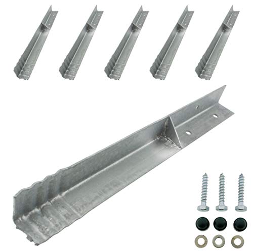 HOQ 6 x Sicherheits-Winkelanker 45x45x500mm Bodenanker Schaukelanker Spielturm Erdanker für Spieltürme, Schaukeln, etc. HOQ 6 x Sicherheits-Winkelanker 45x45x500mm Bodenanker Schaukelanker Spielturm Erdanker für Spieltürme, Schaukeln, etc. von HOQ