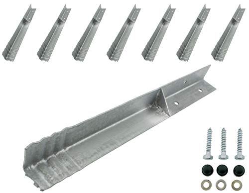 HOQ 8 x Sicherheits-Winkelanker 45x45x500mm Bodenanker Schaukelanker Spielturm Erdanker für Spieltürme, Schaukeln, etc. HOQ 8 x Sicherheits-Winkelanker 45x45x500mm Bodenanker Schaukelanker Spielturm Erdanker für Spieltürme, Schaukeln, etc. von HOQ