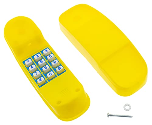 HOQ Telefon Gelb für Spielturm Schaukel Spielgerät Hochbett Spielzeugtelefon Outdoor von HOQ