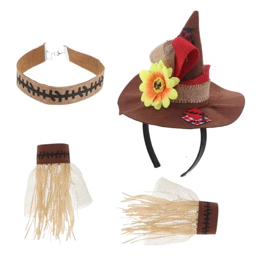 HORIALENCE 1 Satz Hut Stirnband Armbänder Halskette für Cosplay Leichtem für Erwachsene für Karneval und Cosplay Events HORIALENCE 1 Satz Hut Stirnband Armbänder Halskette für Cosplay Leichtem für Erwachsene für Karneval und Cosplay Events von HORIALENCE
