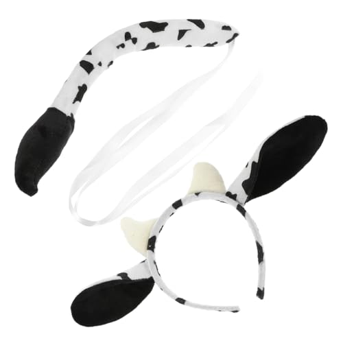 HORIALENCE 1 Satz Kuh Kostüm Zubehör Set Fluffy Kuhohren Haarreif für Cosplay Geburtstagsfeiern Halloween und Bühnenaufführungen für Kreative Fotos und Unvergessliche HORIALENCE 1 Satz Kuh Kostüm Zubehör Set Fluffy Kuhohren Haarreif für Cosplay Geburtstagsfeiern Halloween und Bühnenaufführungen für Kreative Fotos und Unvergessliche von HORIALENCE