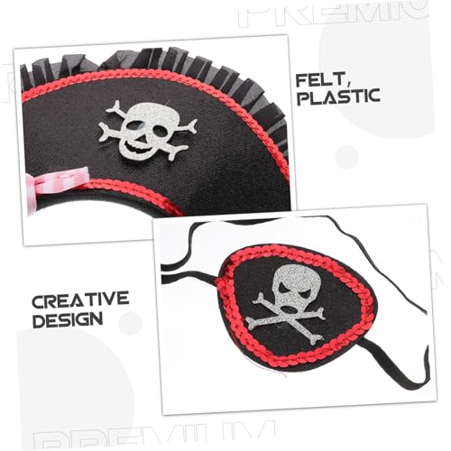 HORIALENCE 1 Satz Piraten Kostüm Set Halloween Haarband und Augenmaske Piratenzubehör für Karneval und Mottopartys Langlebig und HORIALENCE 1 Satz Piraten Kostüm Set Halloween Haarband und Augenmaske Piratenzubehör für Karneval und Mottopartys Langlebig und von HORIALENCE