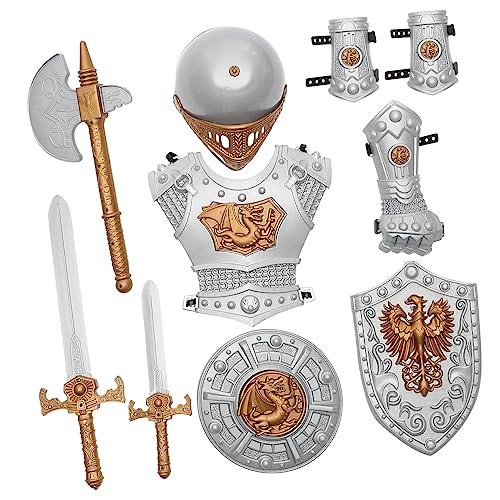 HORIALENCE 1Satz Ritterkostüm für Jungen Teiliges Cosplay für Halloween Geburtstagsfeiern und Rollenspiele Helm und für Fotografie und Bühnenauftritte HORIALENCE 1Satz Ritterkostüm für Jungen Teiliges Cosplay für Halloween Geburtstagsfeiern und Rollenspiele Helm und für Fotografie und Bühnenauftritte von HORIALENCE