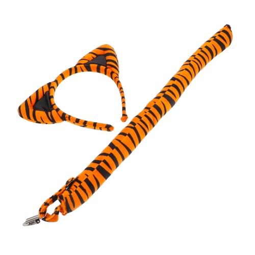 HORIALENCE 1Satz Tiger Ohren Stirnband mit für Cosplay und Partys Leichtes und Bequemes Kostümzubehör für Tier Themen Events und Halloween HORIALENCE 1Satz Tiger Ohren Stirnband mit für Cosplay und Partys Leichtes und Bequemes Kostümzubehör für Tier Themen Events und Halloween von HORIALENCE