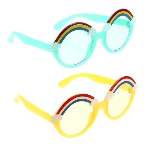 HORIALENCE 2 Paare Sonnenbrille Bunte Mädchen Sonnenbrille Lustige Dekorative Brille für Ergonomisches Design UV Schutz für Sommer und Feiertage HORIALENCE 2 Paare Sonnenbrille Bunte Mädchen Sonnenbrille Lustige Dekorative Brille für Ergonomisches Design UV Schutz für Sommer und Feiertage von HORIALENCE