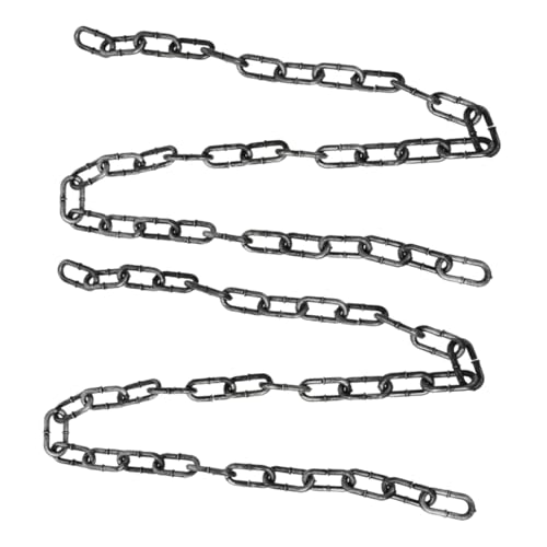HORIALENCE 2 Stück Gefangenenkette Schreckliche Cosplay -Ketten Halloween-gliederkette Gruseliges Halloween -Accessoires Realistische Kostümketten Kettenpropie Halloween Plastik Silber HORIALENCE 2 Stück Gefangenenkette Schreckliche Cosplay -Ketten Halloween-gliederkette Gruseliges Halloween -Accessoires Realistische Kostümketten Kettenpropie Halloween Plastik Silber von HORIALENCE