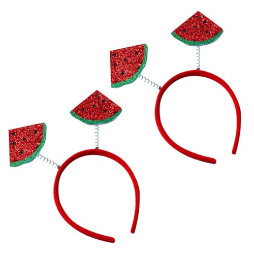 HORIALENCE 2 Stück Kinderparty Stirnband Lustige Haarschmuck Party Stirnbänder Party Kopfbedeckung Haarband Karneval Obst Karnevalszubehör Lustige Stirnbänder Für Damen Wassermelonen von HORIALENCE
