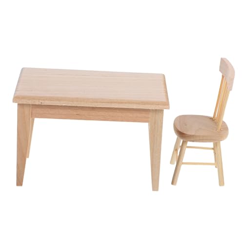 HORIALENCE 2 Stück Mini -Tisch- und Stuhlmöbel Stuhlzubehör aus Holz Holzstuhl Mini Puppenstubenmöbel und Zubehör Mini Möbel Miniatur-Zubehör Esszimmer-Accessoire Möbelmodell Eiche Beige HORIALENCE 2 Stück Mini -Tisch- und Stuhlmöbel Stuhlzubehör aus Holz Holzstuhl Mini Puppenstubenmöbel und Zubehör Mini Möbel Miniatur-Zubehör Esszimmer-Accessoire Möbelmodell Eiche Beige von HORIALENCE