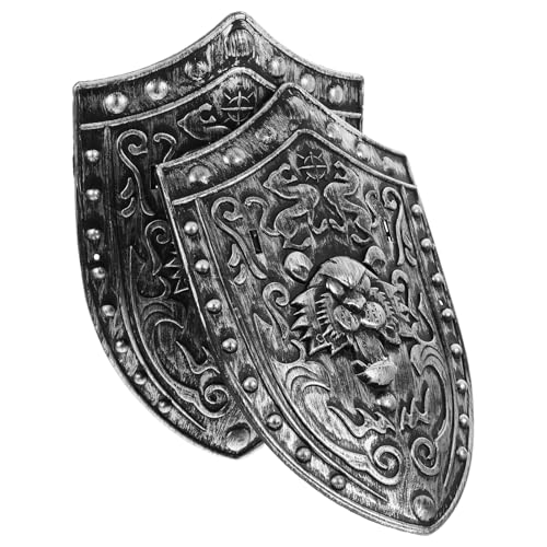 HORIALENCE 2 Stück Ritter Schild für Mittelalterliches Kostümzubehör mit Löwenmotiv für Halloween Cosplay Partys Fördert Aktives Fitness HORIALENCE 2 Stück Ritter Schild für Mittelalterliches Kostümzubehör mit Löwenmotiv für Halloween Cosplay Partys Fördert Aktives Fitness von HORIALENCE