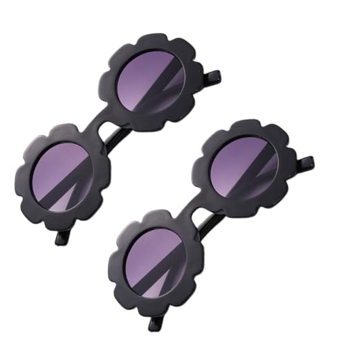 HORIALENCE 2 Stück Sonnenbrillen mit Uv-schutz Schwarz Sonnenblumen Design Leichte Robuste Partybrillen für Jungen und Mädchen Modische Alltagsaccessoires HORIALENCE 2 Stück Sonnenbrillen mit Uv-schutz Schwarz Sonnenblumen Design Leichte Robuste Partybrillen für Jungen und Mädchen Modische Alltagsaccessoires von HORIALENCE
