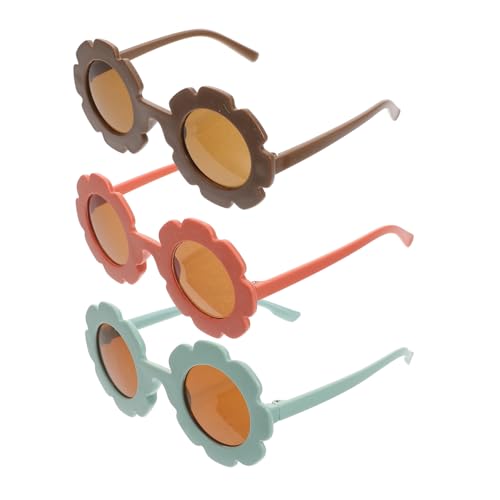 HORIALENCE 3 Paare Sonnenbrillen mit Sonnenblumen-design Uv-schutz Leichte Pc-materialien Strapazierfähig und Bequem für Geburtstagsfeiern Kinderparty und Geschenk HORIALENCE 3 Paare Sonnenbrillen mit Sonnenblumen-design Uv-schutz Leichte Pc-materialien Strapazierfähig und Bequem für Geburtstagsfeiern Kinderparty und Geschenk von HORIALENCE