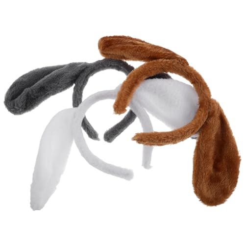 HORIALENCE 3 Stück Plüsch Tierhaarreif Welpenohren Stirnband Kuschelig Bequem Party Kostüm Zubehör für Mädchen und Jungen HORIALENCE 3 Stück Plüsch Tierhaarreif Welpenohren Stirnband Kuschelig Bequem Party Kostüm Zubehör für Mädchen und Jungen von HORIALENCE