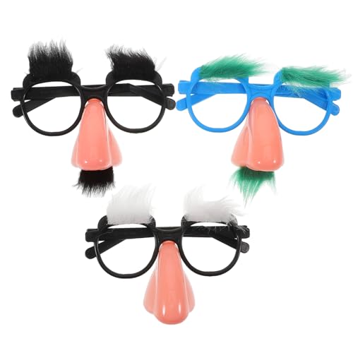 HORIALENCE 3stücke Lustige Verkleidungsbrille Mit Großer Nase Und Augenbrauen Teiliges Für Karneval Halloween Und Partys Humorvolles Zubehör Für Cosplay Und Besondere Anlässe HORIALENCE 3stücke Lustige Verkleidungsbrille Mit Großer Nase Und Augenbrauen Teiliges Für Karneval Halloween Und Partys Humorvolles Zubehör Für Cosplay Und Besondere Anlässe von HORIALENCE