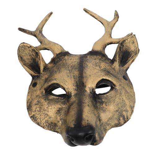 HORIALENCE 3d -hirschmaske Animal Head Mask Realistic Pu Deer Maske Elch Kostümmaske Für Cosplay Und Halloween -party von HORIALENCE