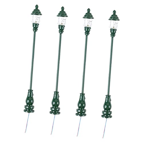 HORIALENCE 4 Stück Miniatur Gartenlampen für Sandtisch Dekoration Realistische Straßenlaternen für Miniaturhäuser Dekorative für Sammler Sicher und Langlebig HORIALENCE 4 Stück Miniatur Gartenlampen für Sandtisch Dekoration Realistische Straßenlaternen für Miniaturhäuser Dekorative für Sammler Sicher und Langlebig von HORIALENCE