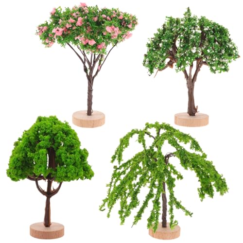 HORIALENCE 4Stücke Landschaftsbaum Kunststoff Baumdekoration für Sandtisch und DIY Projekte Leicht und Langlebig Realistische Details für Szenengestaltung HORIALENCE 4Stücke Landschaftsbaum Kunststoff Baumdekoration für Sandtisch und DIY Projekte Leicht und Langlebig Realistische Details für Szenengestaltung von HORIALENCE