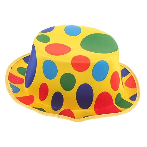 HORIALENCE Clown Bühnenhut Cosplay Party Kopfbedeckung Lustige Clown Performance Mütze Vlies für Männer und Frauen für Karneval Halloween und Bühnenaufführungen HORIALENCE Clown Bühnenhut Cosplay Party Kopfbedeckung Lustige Clown Performance Mütze Vlies für Männer und Frauen für Karneval Halloween und Bühnenaufführungen von HORIALENCE