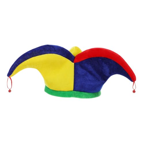 HORIALENCE Clown Hut mit Glocken für Karneval Halloween Einzigartige Kopfbedeckung für Aufführungen Cosplay Bequemes Material für Lange Tragezeiten Vielseitiges Accessoire für Festlichkeiten HORIALENCE Clown Hut mit Glocken für Karneval Halloween Einzigartige Kopfbedeckung für Aufführungen Cosplay Bequemes Material für Lange Tragezeiten Vielseitiges Accessoire für Festlichkeiten von HORIALENCE