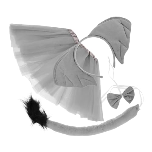 HORIALENCE Elefantenkostüm Für Junge Mädchen Graue Tutu-rock Tierohren Stirnband Fliege Und Für Halloween Karneval Und Cosplay Und Elastisch Für Festlichkeiten HORIALENCE Elefantenkostüm Für Junge Mädchen Graue Tutu-rock Tierohren Stirnband Fliege Und Für Halloween Karneval Und Cosplay Und Elastisch Für Festlichkeiten von HORIALENCE