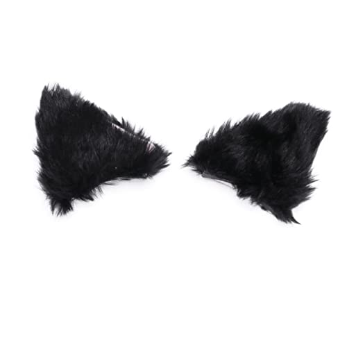 HORIALENCE Katzenohren Haarspange Plüsch für Cosplay Süße Lolita Haarnadel Bequemes Tragen für Kinder und Erwachsene Party Zubehör von HORIALENCE