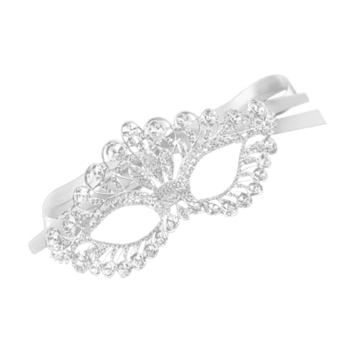 HORIALENCE Maske für Damen Handgefertigte Metallmaskerade mit Glitzersteinchen für Partys Halloween Cosplay Karneval Hochwertige Verarbeitung Angenehmes HORIALENCE Maske für Damen Handgefertigte Metallmaskerade mit Glitzersteinchen für Partys Halloween Cosplay Karneval Hochwertige Verarbeitung Angenehmes von HORIALENCE