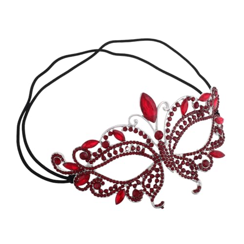HORIALENCE Maskenball Maske mit Strass für Damen und Herren Halbmaske für Cosplay Partys und Balls Komfortable und Langlebige Verkleidung für Besondere Anlässe von HORIALENCE
