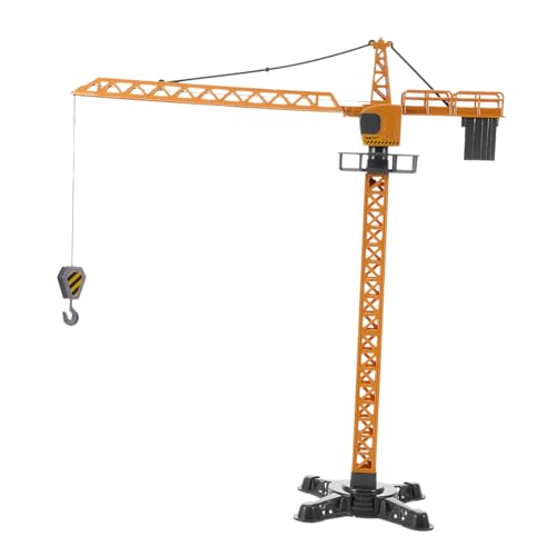 HORIALENCE Rc Kran Realistische Baukran Simulation für Motorik und Vorstellungskraft Lernspielzeug für Frühe Baufahrzeuge für Jungen und Mädchen von HORIALENCE