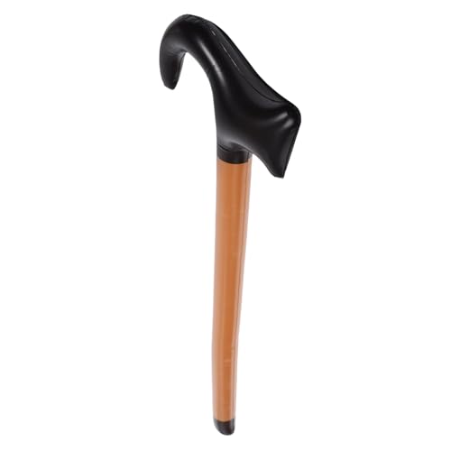 HORIALENCE Retro-Krücken des Alten Mannes Karneval zubehör weißer Stock männer Kostümzubehör für alte Männer Alter Mann kostüm alte Menschen kostüm für Plastik Light Brown von HORIALENCE