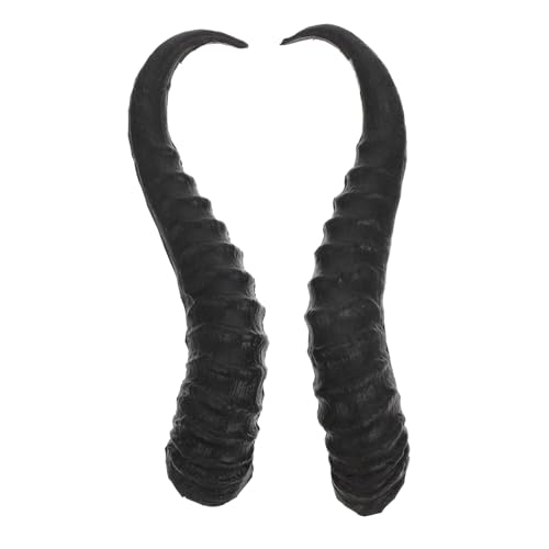 HORIALENCE Simulation Schafhörner Stirnband Selbstgemacht Geweih Hörner Kostüm Requisiten für Halloween Künstliche Ziegenhörner Cosplay Accessoire für Damen und Herren von HORIALENCE
