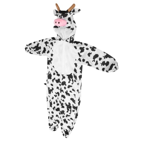 HORIALENCE Tierkostüme Karnevalskostüme Tier-Halloween-Kostüm Kuh-Tierkostüm Kuh-Cosplay-Kostüm Lustiges Kinderkostüm Ochsen -Outfit Farmtierkostüm Tier-Cosplay-Kostüm Ochse Kostüm Baumwolle von HORIALENCE