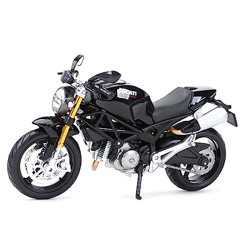 HOSAIR Retro-Motorradspielzeug Für Ducati für Monst&er 696 1:12 Die Cast Vehicles Collectible Hobbies Motorrad Model Toys (Color : Black) von HOSAIR