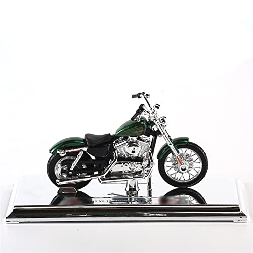 Retro-Motorradspielzeug Für Harl&ey 1:18 Legierung Motorrad Metallmodell Kinderspielzeug Erwachsene Dekorationskollektion (Color : Sportster 1200 Green) von HOSAIR