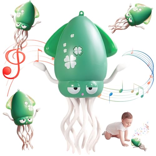 Baby Tanzender Oktopus Spielzeug, Electric Dancing Octopus Toy Mit Musik und Licht, Krabbelspielzeug Kann Hindernissen automatisch ausweichen Geeignet für Babys ab 6 Monaten, Jungen und Mädchen(Grün) Baby Tanzender Oktopus Spielzeug, Electric Dancing Octopus Toy Mit Musik und Licht, Krabbelspielzeug Kann Hindernissen automatisch ausweichen Geeignet für Babys ab 6 Monaten, Jungen und Mädchen(Grün) von HOSSOM