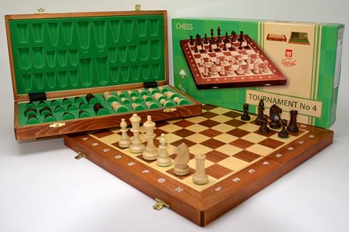 HOT Games Schaakcas.Tournam.4 mahoni/Essen 41x20cm von HOT Games