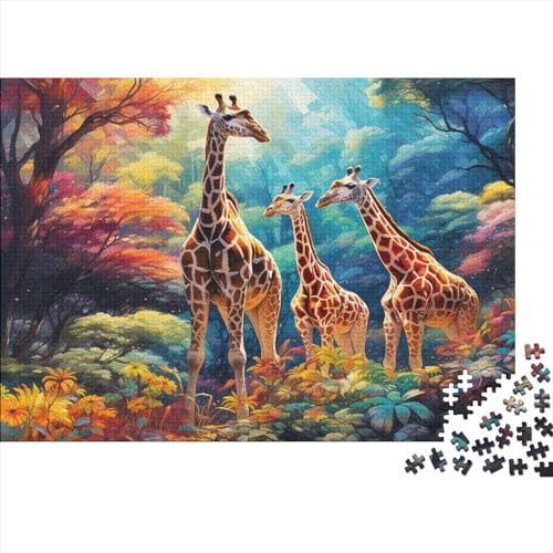 Dschungeltiere– 300 Teile Puzzles, Impossible Puzzle, Geschicklichkeitsspiel Für Die Ganze Familie, Erwachsenenpuzzle Ab 14 Jahren 300pcs (40x28cm) von HOTGE