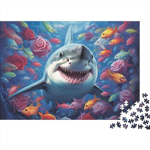 Hai Ozean– 500 Teile Puzzles, Impossible Puzzle, Geschicklichkeitsspiel Für Die Ganze Familie, Erwachsenenpuzzle Ab 14 Jahren 500pcs (52x38cm) von HOTGE