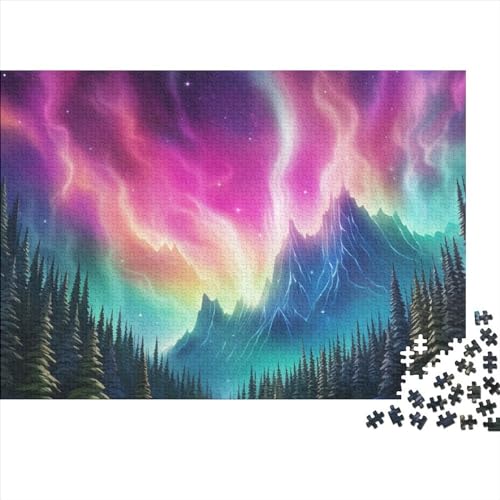 Norwegische Nordlichter– 1000 Teile Puzzles, Impossible Puzzle, Geschicklichkeitsspiel Für Die Ganze Familie, Erwachsenenpuzzle Ab 14 Jahren 1000pcs (75x50cm) von HOTGE