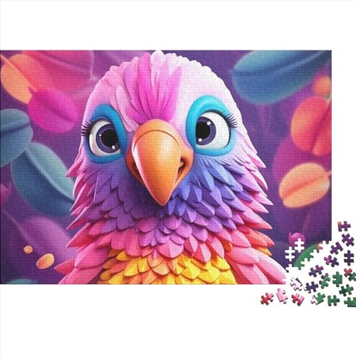 Papagei Puzzle - 1000 Teile Puzzles Für Erwachsene Und Kinder Ab 14 Jahren Entworfen Für Familienspaß Hölzernes 1000pcs (75x50cm) von HOTGE