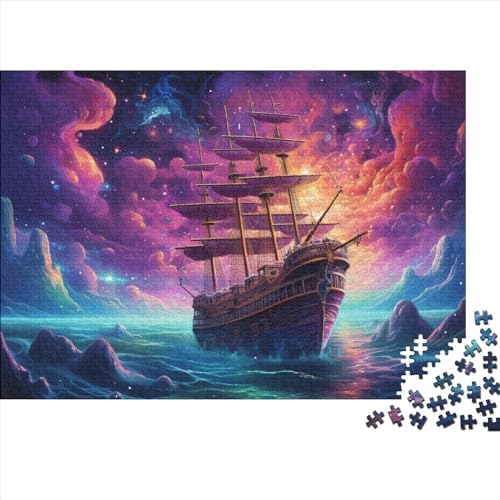 Schiff Segelboot– 1000 Teile Puzzles, Impossible Puzzle, Geschicklichkeitsspiel Für Die Ganze Familie, Erwachsenenpuzzle Ab 14 Jahren 1000pcs (75x50cm) von HOTGE