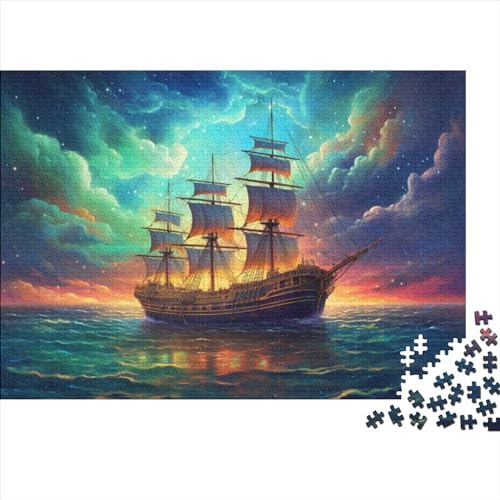 Schiff Segelboot– 1000 Teile Puzzles, Impossible Puzzle, Geschicklichkeitsspiel Für Die Ganze Familie, Erwachsenenpuzzle Ab 14 Jahren 1000pcs (75x50cm) von HOTGE
