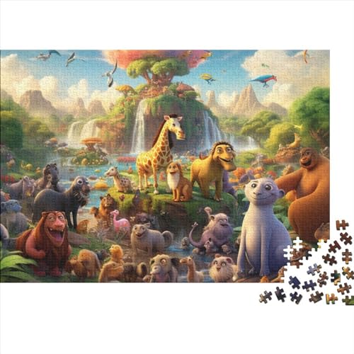 Tierische Welt Puzzle 300 Teile Für Erwachsene, Jigsaw Puzzle, Einzigartiges Design-Spielzeug Für Pädagogisches Geschenk Für Jugendliche Und Kinder 300pcs (40x28cm) von HOTGE