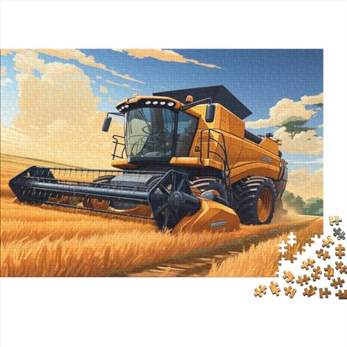 Traktor Puzzles 1000 Teile,Bauernhof-Auto Classic Puzzle DIY Kit Holzspielzeug Unique Gift Home Decor Für Erwachsene Und Kinder 1000pcs (75x50cm) von HOTGE