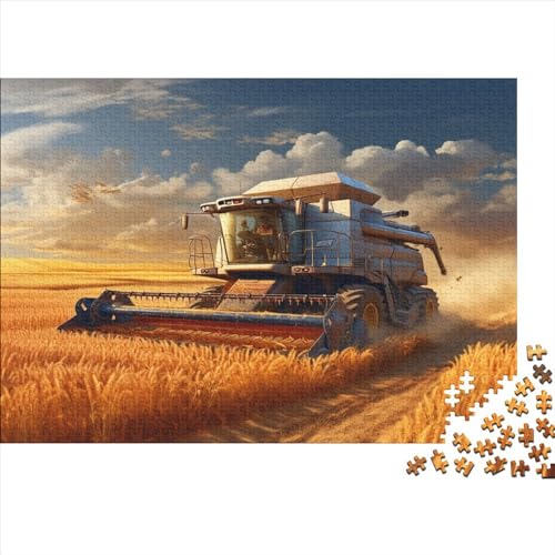 Traktor Puzzles 1000 Teile -Hölzernes Puzzle Für Erwachsene Und Kinder Ab 14 Jahren, Puzzle Mit Bauernhof-Auto Entworfen Für Familienspaß 1000pcs (75x50cm) von HOTGE