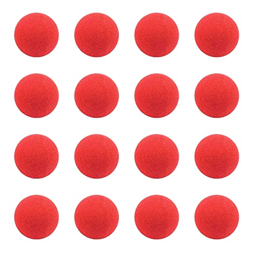 Clownsnasen Aus Schaumstoff, Falsche Nasen In Rot, Clown-Nase, Schaumstoff Nase, Cosplay Nasen,Schaum Zirkus Nasen, Kostüm Clown Nase, Ø 4.8cm, Für Fasching, Karneval Oder Andere Mottopartys, 16 Stück von HOTMNTY