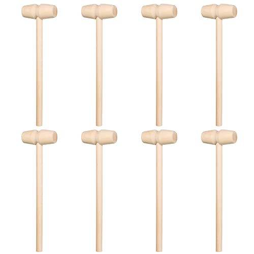 HOTMNTY Mini DIY Holzhammer Werkzeug, Holz Krabben Hammer, Mini Holzhammer Mallet Stampfen Spielzeug Schlagen, Schlägel Holz Hammer Pädagogisches Spielzeug für Jungen Mädchen Kinder, 8 Stück HOTMNTY Mini DIY Holzhammer Werkzeug, Holz Krabben Hammer, Mini Holzhammer Mallet Stampfen Spielzeug Schlagen, Schlägel Holz Hammer Pädagogisches Spielzeug für Jungen Mädchen Kinder, 8 Stück von HOTMNTY