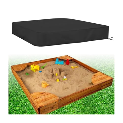 Sandkastenabdeckung Square, Sandkastenabdeckung Wasserdicht mit Kordelzug, Oxford-Stoff Sandkasten Abdeckung, Abdeckplane für Sandkästen Hülle für Winddicht, Staubdicht, 150 * 150 * 20 cm, 210D, 1 Stk Sandkastenabdeckung Square, Sandkastenabdeckung Wasserdicht mit Kordelzug, Oxford-Stoff Sandkasten Abdeckung, Abdeckplane für Sandkästen Hülle für Winddicht, Staubdicht, 150 * 150 * 20 cm, 210D, 1 Stk von HOTMNTY