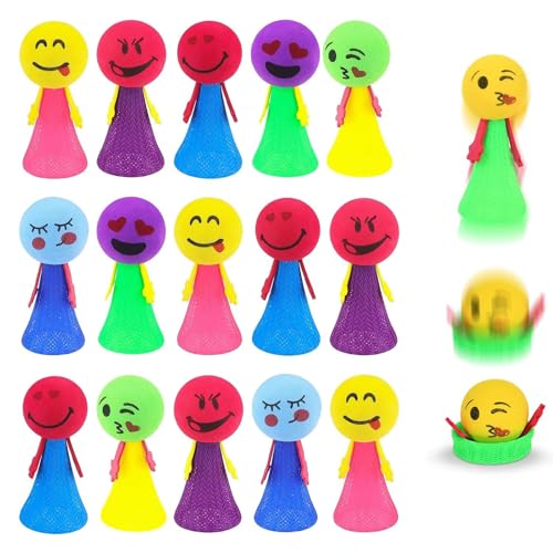 Spring Spielzeug, Kinder Jumping Spielzeug, Spring Launchers Toys, Jumping Popper, Springendes Popper-Spielzeug, Hüpfball Emoticons Puppen, Springbälle, Mitgebsel Kindergeburtstag Gastgeschenke,15 Stk Spring Spielzeug, Kinder Jumping Spielzeug, Spring Launchers Toys, Jumping Popper, Springendes Popper-Spielzeug, Hüpfball Emoticons Puppen, Springbälle, Mitgebsel Kindergeburtstag Gastgeschenke,15 Stk von HOTMNTY